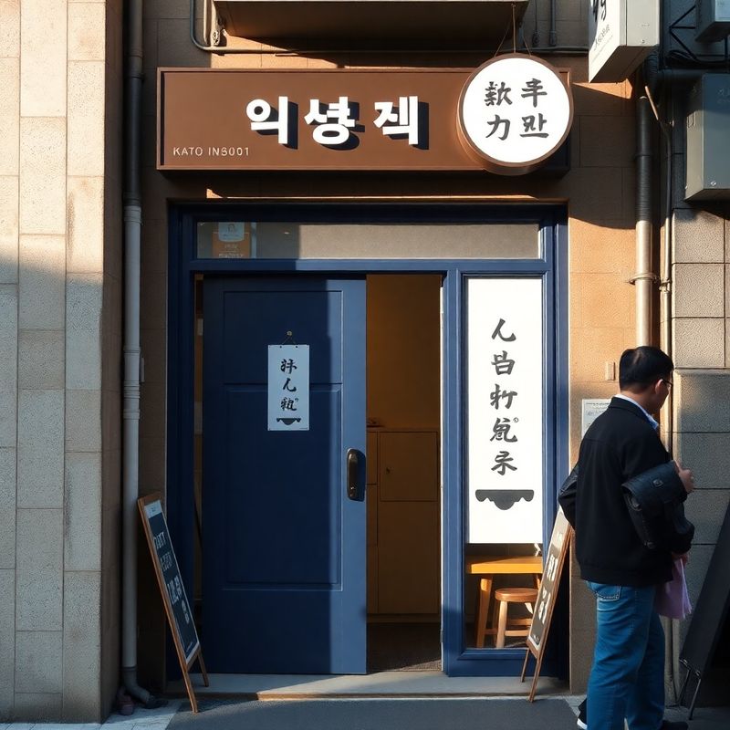 인사동 골목의 아틀리에 입구